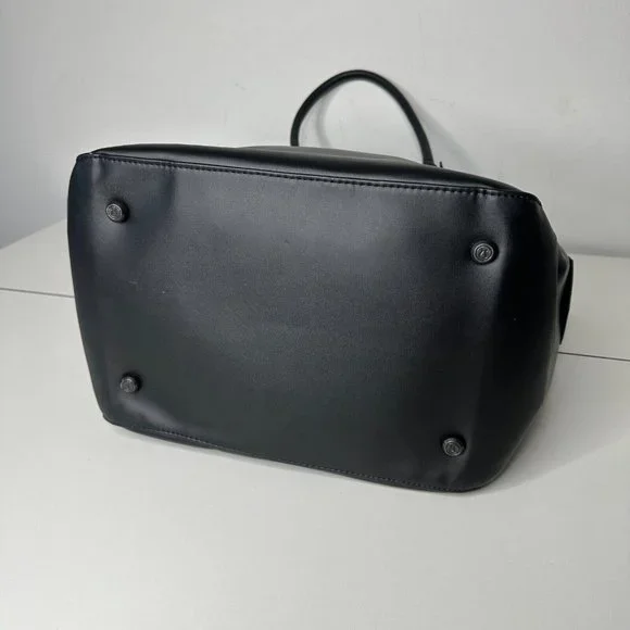 Lululemon Black Blue Happy Hatha Hour Bag Blue Paisley Interior Exterior Pockets - Picture 10 of 16